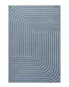 Jonathan Y Odense High-low Minimalist Angle Geometric Indoor/outdoor Area Rug In Blue