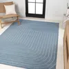 Jonathan Y Odense High-low Minimalist Angle Geometric Indoor/outdoor Area Rug In Blue