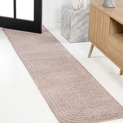 Jonathan Y Odense High-low Minimalist Angle Geometric Indoor/outdoor Area Rug In Neutral
