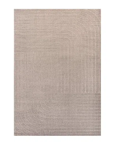 Jonathan Y Odense High-low Minimalist Angle Geometric Indoor/outdoor Area Rug In Taupe