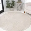 Jonathan Y Odense High-low Minimalist Angle Geometric Indoor/outdoor Round Area Rug