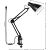 Jonathan Y Odile Classic Industrial Adjustable Articulated Clamp-on Led Task Lamp In Black