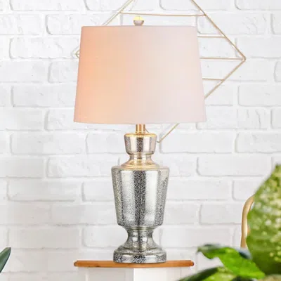 Jonathan Y Olivia 26.5" Glass Led Table Lamp In Metallic