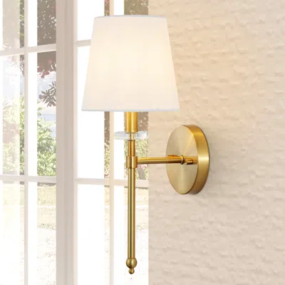 Jonathan Y Olivia 6.5" 1-light Modern Midcentury Iron Led Vanity In Gold