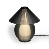 Jonathan Y Opal 13" Modern Contemporary Plant-based Pla 3d Printed Dimmable Led Table Lamp In Dark Smoke/black
