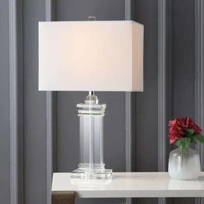 Jonathan Y Ophelia 23.5" Crystal Led Table Lamp In Transparent