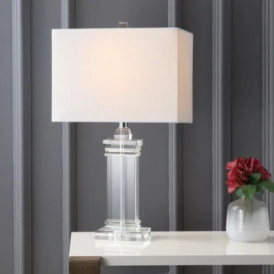 Jonathan Y Ophelia Crystal Led Table Lamp In Clear