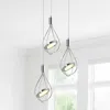Jonathan Y Orion 11.5" Adjustable Modern Integrated 3-light Cluster Led Metal Pendant