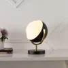 Jonathan Y Orion 12" Vintage Classic Metal/acrylic Adjustable Orb Led Floor Spotlight, Black/brass Gold