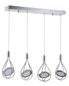 Jonathan Y Orion 29in Adjustable Modern Integrated 4-light Cluster Led Pendant