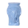 Jonathan Y Orla 18.5" Modern Bohemian Elephant Ceramic Garden Stool In Blue