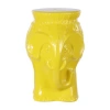 Jonathan Y Orla 18.5" Modern Bohemian Elephant Ceramic Garden Stool In Yellow