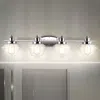 Jonathan Y Orleans 35.75" 4-light Iron/glass Coastal Cottage Led Vanity Light