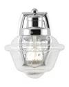 Jonathan Y Orleans 7in 1-light Iron/glass Schoolhouse Led Vanity Light In Metallic