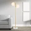 Jonathan Y Oscar 60.5" 2-light Modern Parisian Candlestick Iron Led Floor Lamp