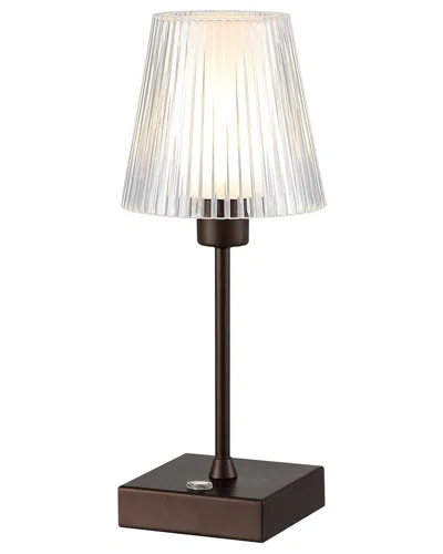 Jonathan Y Oscar Led Table Lamp In Brown