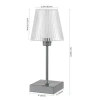 Jonathan Y Oscar Modern Industrial Rechargeable/cordless Iron/acrylic Integrated Portable Led Table In Gray