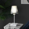 Jonathan Y Oscar Modern Industrial Rechargeable/cordless Iron/acrylic Integrated Portable Led Table In White