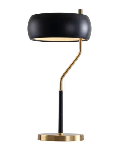 Jonathan Y Oskar 22.5in Moody Metal Led Desk Lamp In Black