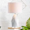 Jonathan Y Oslo 25.5" Ceramic Marble/crystal Led Table Lamp