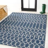 Jonathan Y Ourika Moroccan Geometric Textured Weave Indoor/outdoor Area Rug In Navy/beige