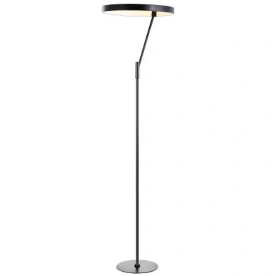 Jonathan Y Owen 66.7" Integrated Led Metal Floor Lamp In Black