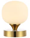 Jonathan Y Owen 6in Modern Iron Rechargeable Integrated Led Table Lamp In Gold