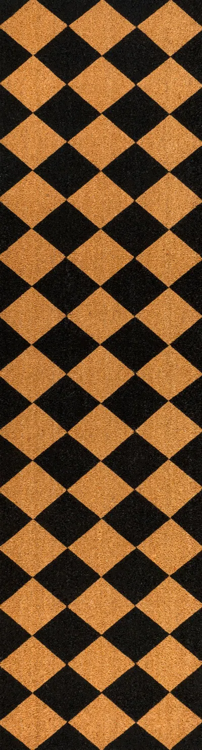 Jonathan Y Paige Modern Classic Diamond-patterned Coir Indoor/outdoor Area Rug