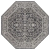 Jonathan Y Palazzo Vine And Border Textured Weave Octagon Indoor/outdoor Area Rug In Gray