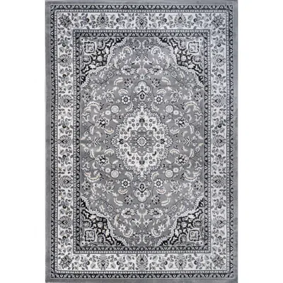 Jonathan Y Palmette Modern Persian Floral Area Rug In Gray/ivory