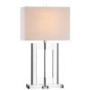 Jonathan Y Parish 26" Crystal Led Table Lamp, Clear/black In Clear/black