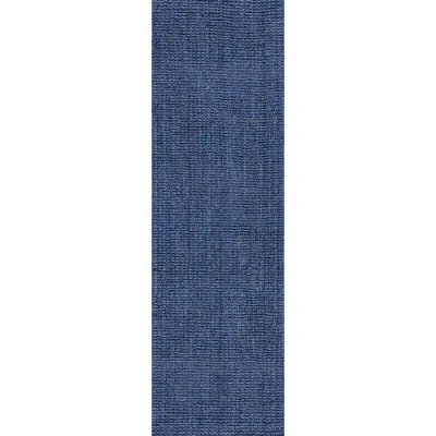 Jonathan Y Pata Hand Woven Chunky Jute Area Rug In Navy