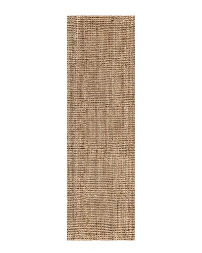 Jonathan Y Pata Hand Woven Chunky Jute Rug In Brown