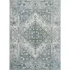 Jonathan Y Pavel Distressed Medallion Low-pile Machine-washable Area Rug In Light Gray/blue
