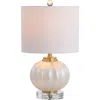 Jonathan Y Pearl Glass/crystal Led Table Lamp In White