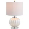 Jonathan Y Pearl Glass/crystal Led Table Lamp In Pink
