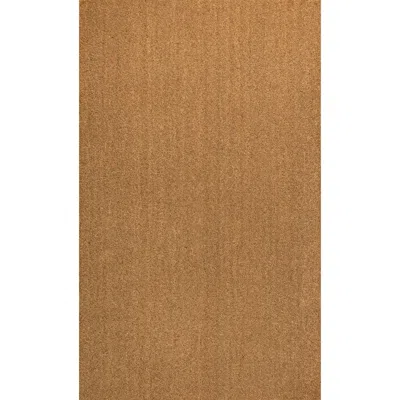 Jonathan Y Peater Classic Casual Commerical Natural Coir Doormat In Light Brown