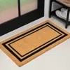 Jonathan Y Peater Classic Casual Commerical Natural Coir Indoor/outdoor Mat In Black