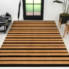 Jonathan Y Peater Classic Casual Commerical Natural Coir Mat Indoor/outdoor In Black