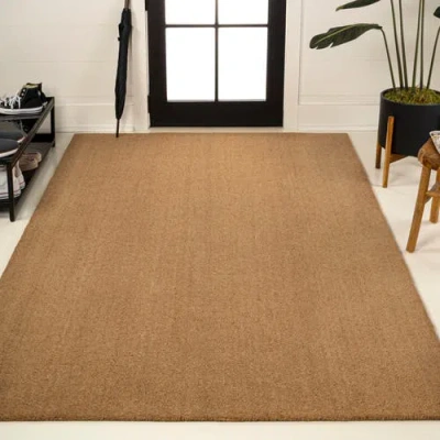 Jonathan Y Peater Classic Casual Commerical Natural Coir Mat Indoor/outdoor In Brown