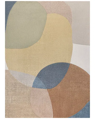 Jonathan Y Pebble Geometric Contemporary Machine-washable Polyester Rug In Multi