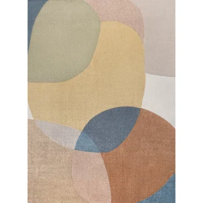 Jonathan Y Pebble Geometric Kids & Novelty Machine-washable Area Rug In Multi