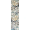 Jonathan Y Pebble Marbled Abstract Area Rug In Blue/beige