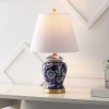 Jonathan Y Penelope Chinoiserie Classic Led Table Lamp In Blue
