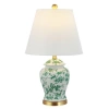 Jonathan Y Penelope Chinoiserie Led Table Lamp In Green/white