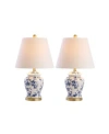 Jonathan Y Penelope Chinoiserie Table Lamp, Set Of 2 In Blue