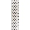 Jonathan Y Pere Modern Charcoal Dot Shag Area Rug In White/gray