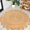 Jonathan Y Petal Boho Jute Scalloped Circle Natural Round Area Rug