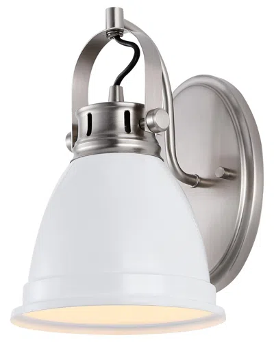 Jonathan Y Phineas 7in 1-light Farmhouse Bohemian Iron Led Vanity In White