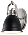 Jonathan Y Phineas 7in Farmhouse Bohemian Iron Led Vanity Light In Black